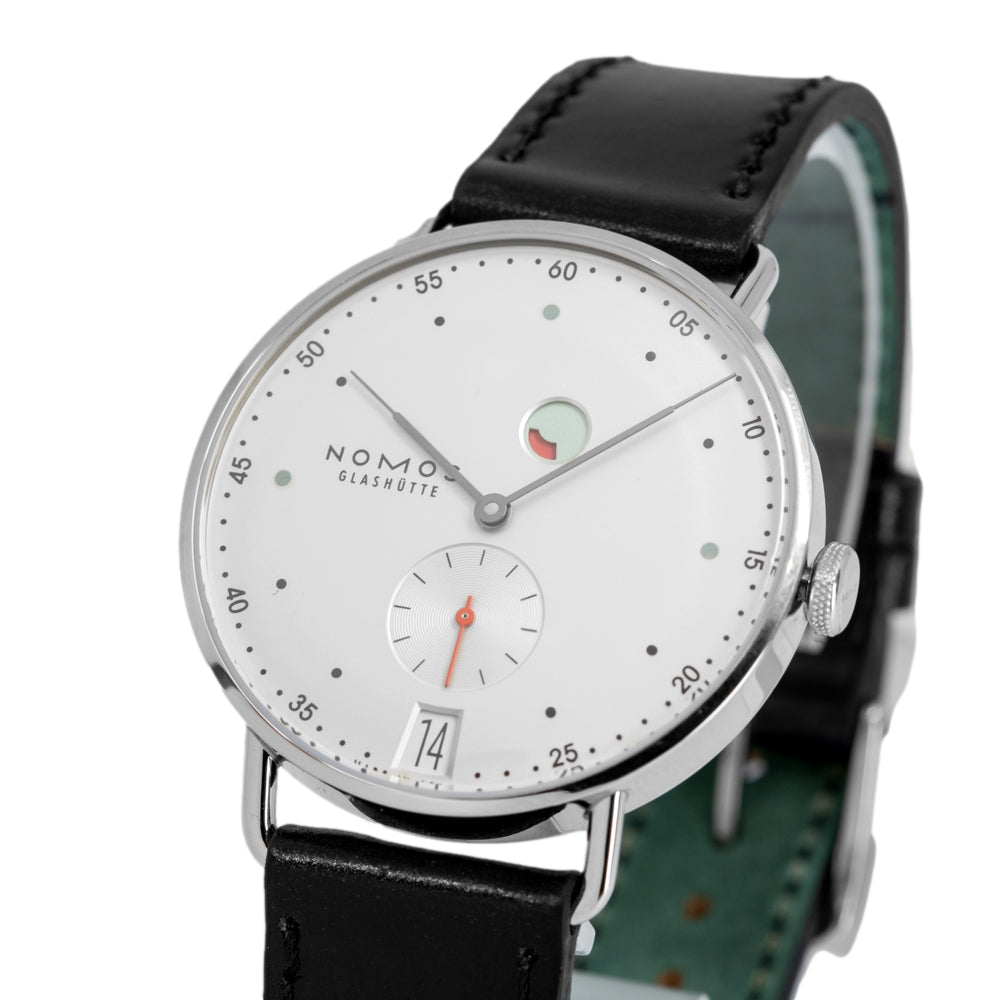 1101-Nomos Glashutte Men's 1101 Metro White Dial 
