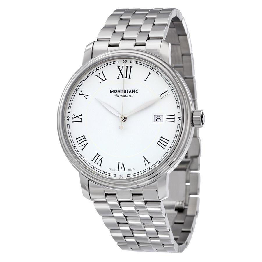 112610-Montblanc Men's 112610 Tradition White Dial Watch