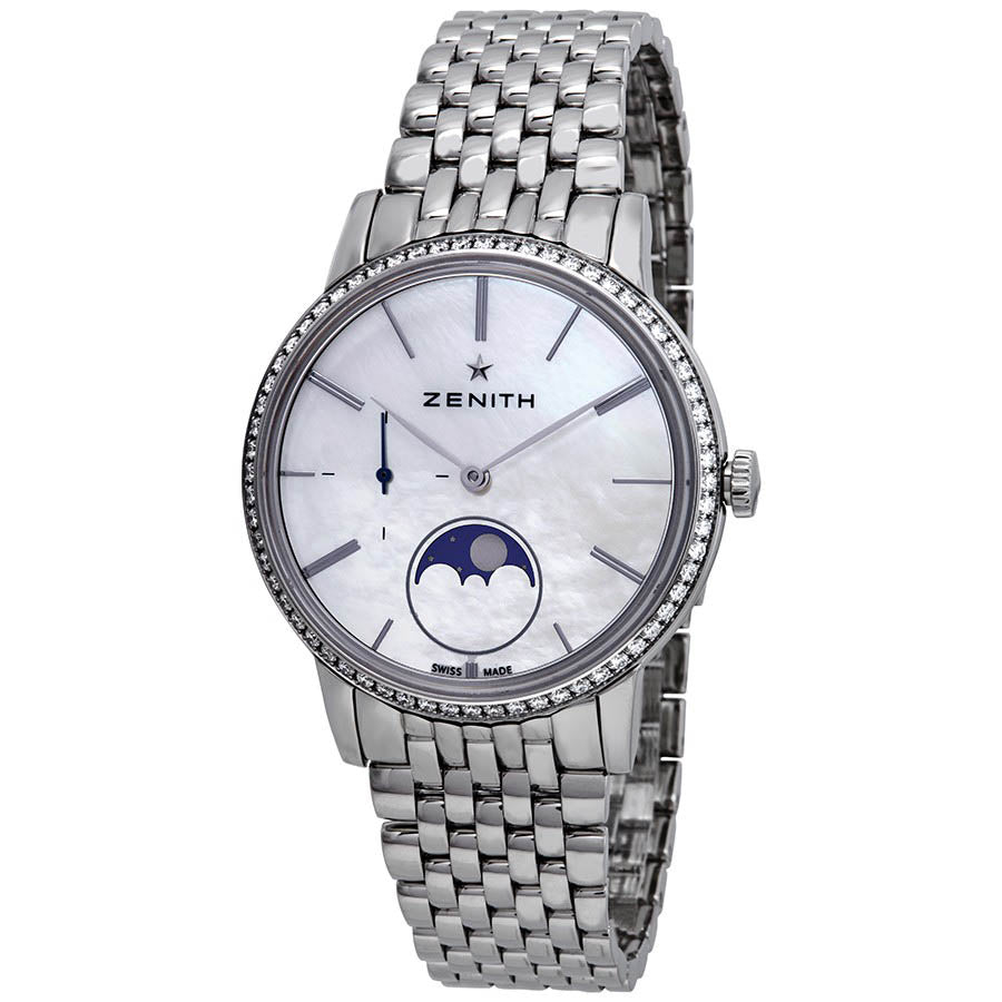 16.2320.692/80.M2320-Zenith Ladies 16.2320.692/80.M2320 Elite Moon Steel&Diamonds