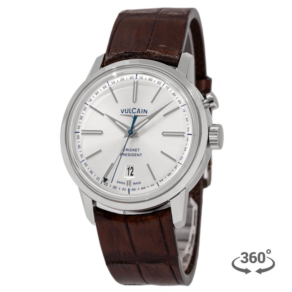 160151A20.BAL141-Vulcain Men's 160151A20.BAL141 Cricket President Watch