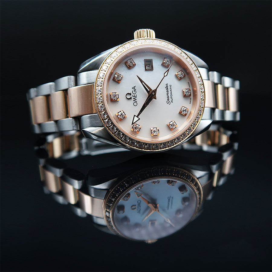 O22025342055001-Omega Ladies O220.25.34.20.55.001 Seamaster Aqua Terra Watch