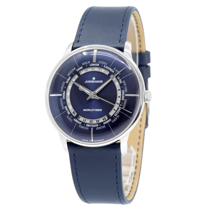 27/3010.02-Junghans 27/3010.02 Meister World Timer Blue Sapphire  Watch