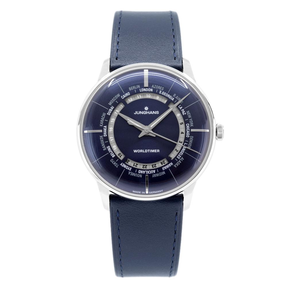 27/3010.02-Junghans 27/3010.02 Meister World Timer Blue Sapphire  Watch