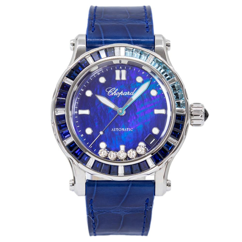 274945-1001-Chopard 274945-1001 Happy Ocean Diamonds White Gold Watch