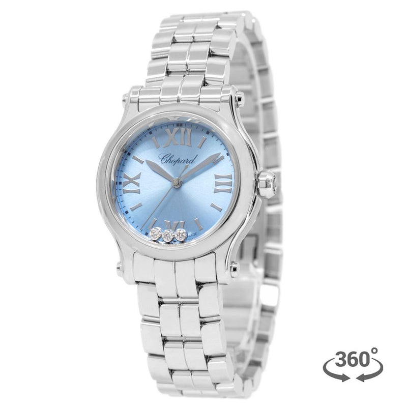 278590-3010-Chopard Ladies 278590-3010 Happy Sports Diamonds Watch