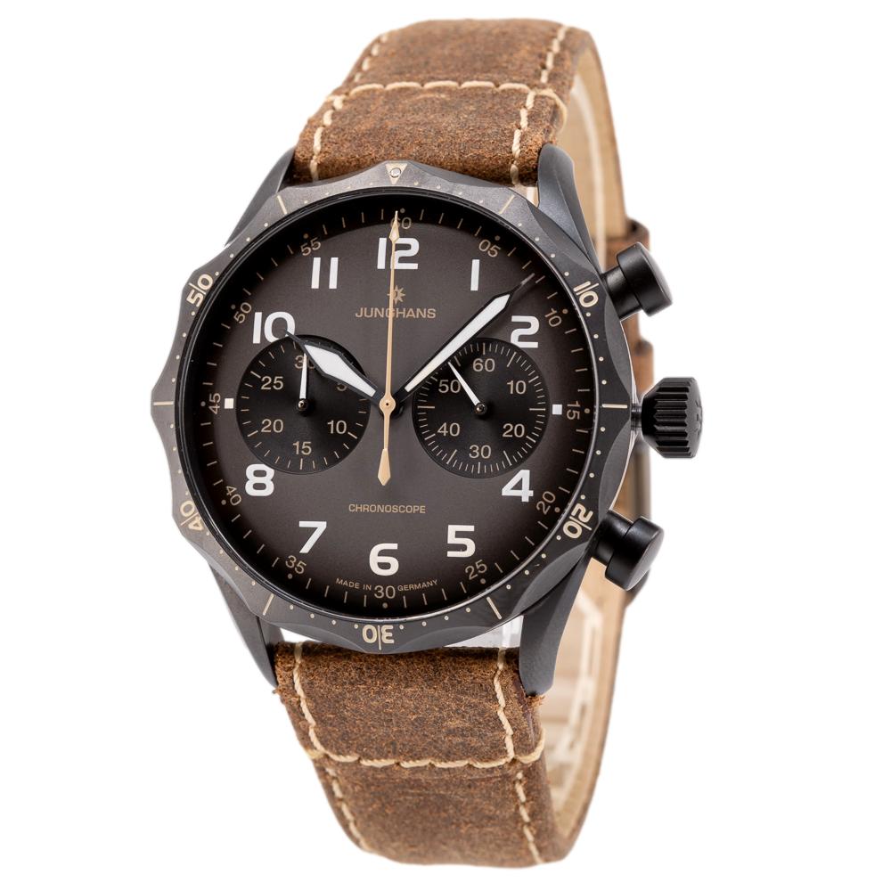 027/3794.00-Junghans Men's 027379400 Meister Pilot Brown Watch