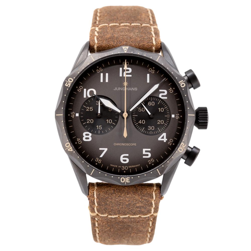 027/3794.00-Junghans Men's 027379400 Meister Pilot Brown Watch