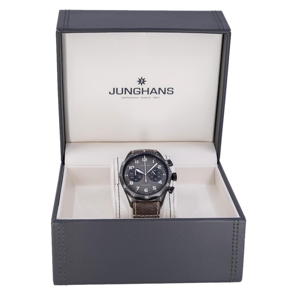 027/3794.00-Junghans Men's 027379400 Meister Pilot Brown Watch