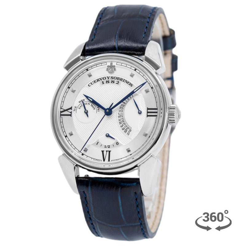 3194.1A-CuervoySobrinos Men's 3194.1A Maestro Retrógrado Watch