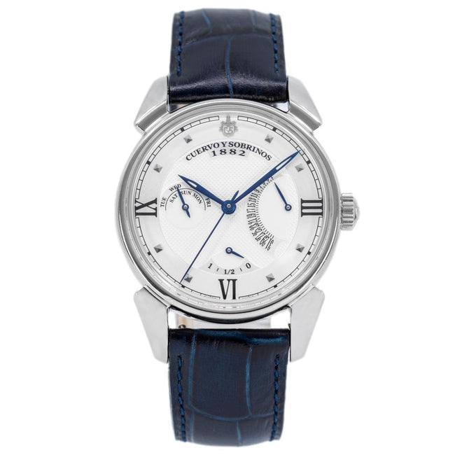 3194.1A-CuervoySobrinos Men's 3194.1A Maestro Retrógrado Watch