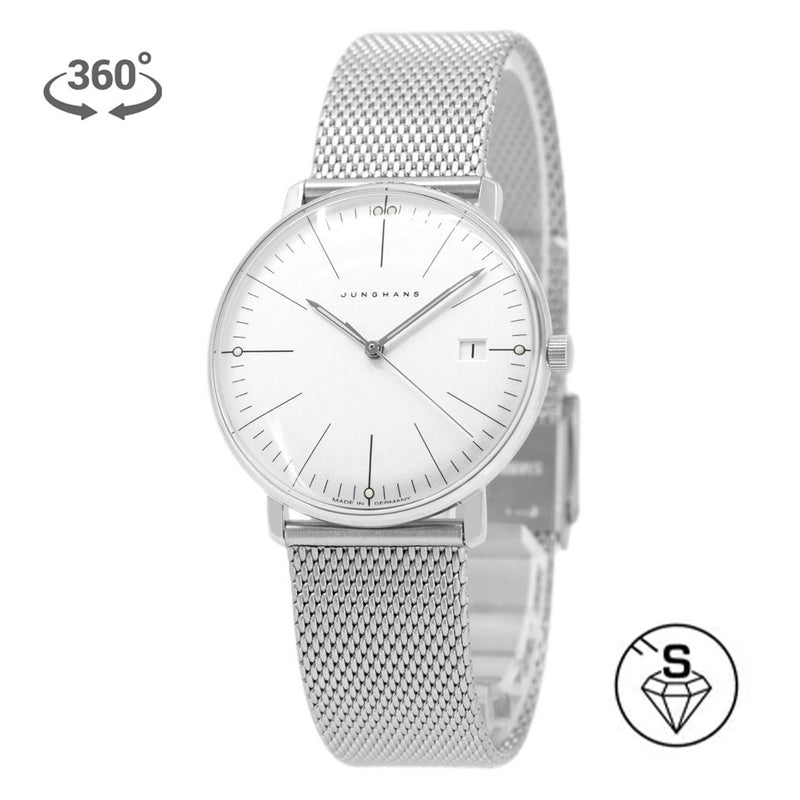47/4250.46-Junghans Ladies 47/4250.46 Max Bill Sapphire Glass Watch