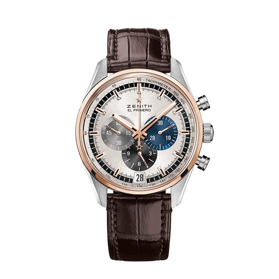 51.2080.400/69.C494 -Zenith 51.2080.400/69.C494 El Primero Rose Gold & Steel Watc