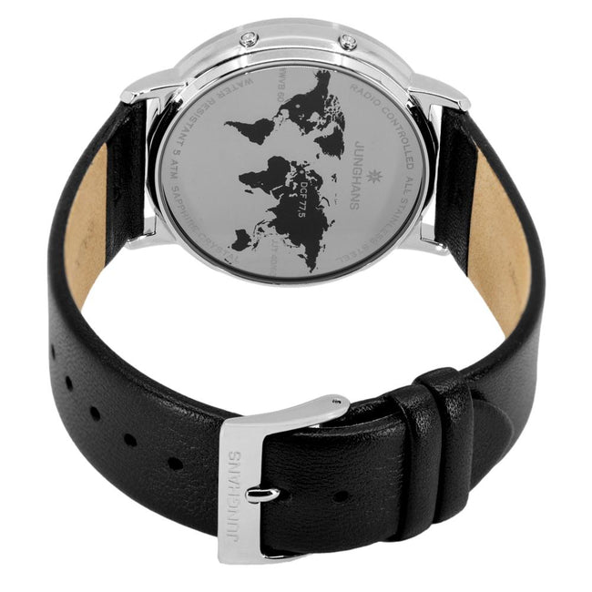 56/4220.00-Junghans 56/4220.00 Milano Mega Solar Black Dial Watch
