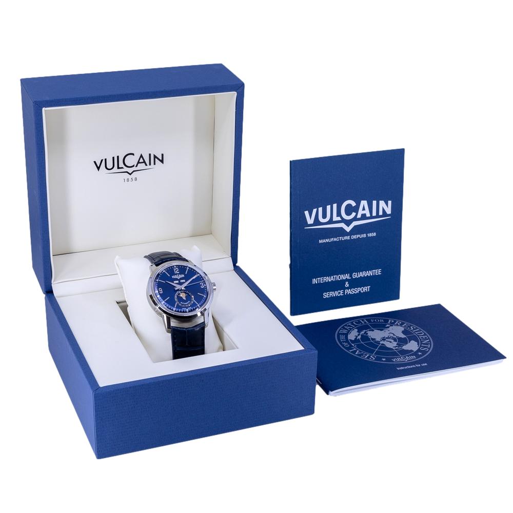 580158A35.BAL110-Vulcain Men's 580158A35.BAL110 Moonphase Blue Watch