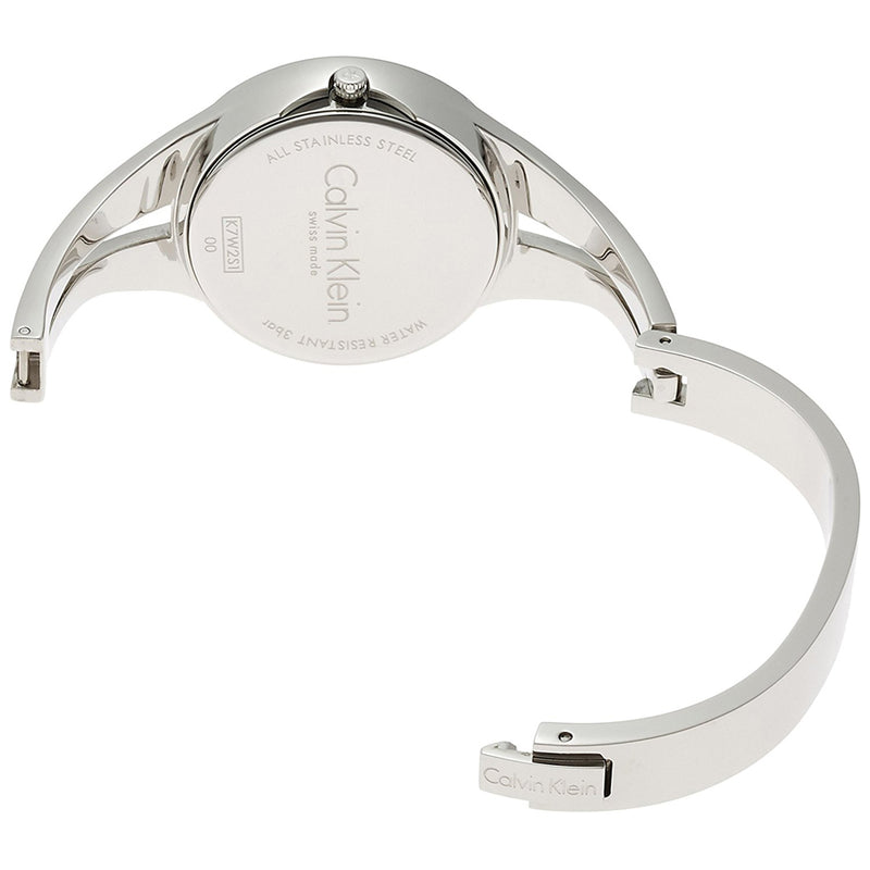 ck Calvin Klein Ladies K7W2S111 Addict Medium Stainless Steel Bangle Watch