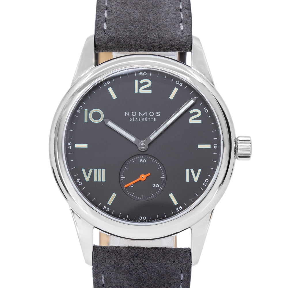 738-Nomos Glashutte 738 Club Campus Black Dial Manual Winding