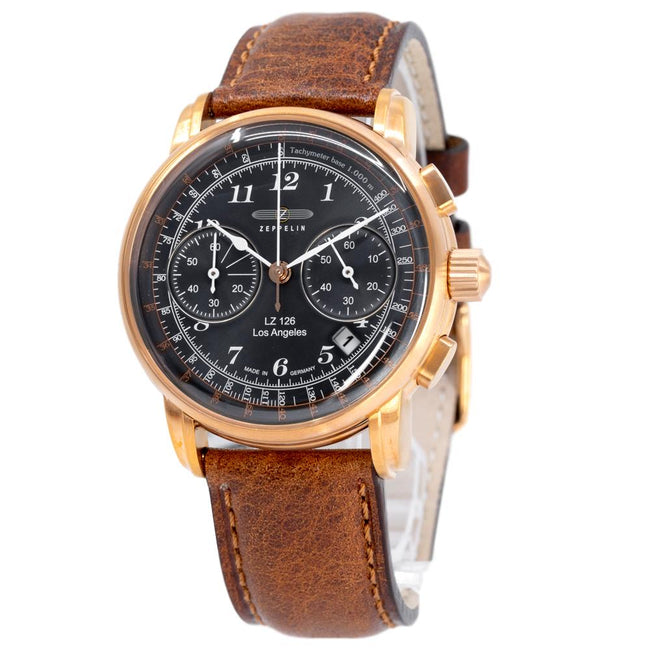 7616-3-Zeppelin Men's 7616-3 Los Angeles Blue Dial Watch