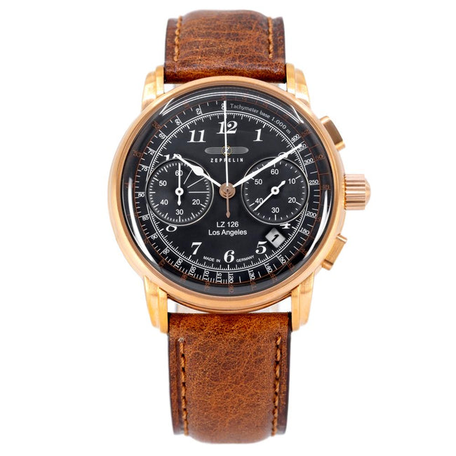 7616-3-Zeppelin Men's 7616-3 Los Angeles Blue Dial Watch