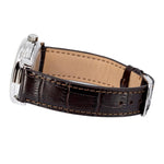 7666-5-Zeppelin Men's 7666-5 Graf White Dial Open Hearth Watch