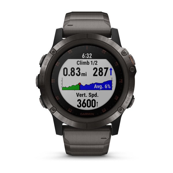 010-01989-01-Garmin Unisex  010-01989-01 Fenix 5s Plus Black Watch