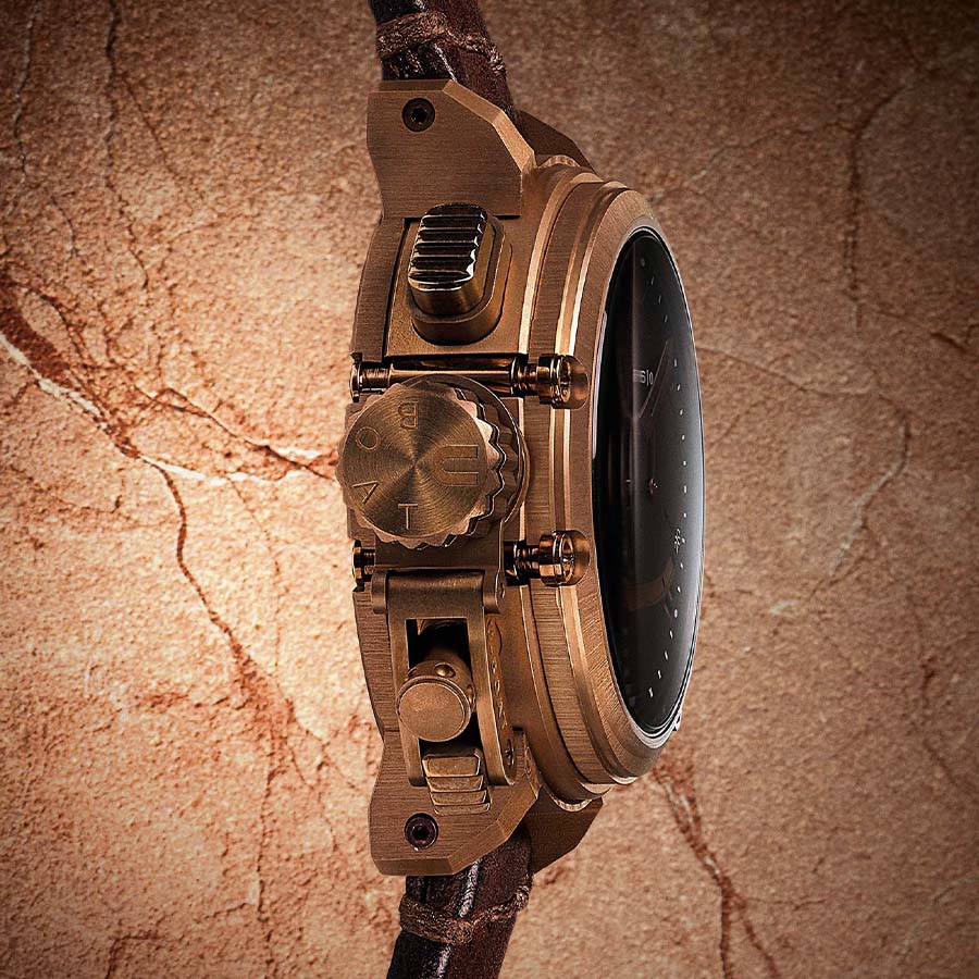 8014-U-Boat Men's 8014 Chimera 43mm Bronze Limited Edition Watch