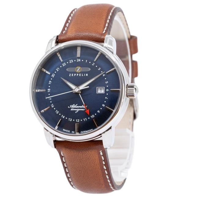 8442-3-Zeppelin Men's 8442-3 Atlantic Blue Dial Watch