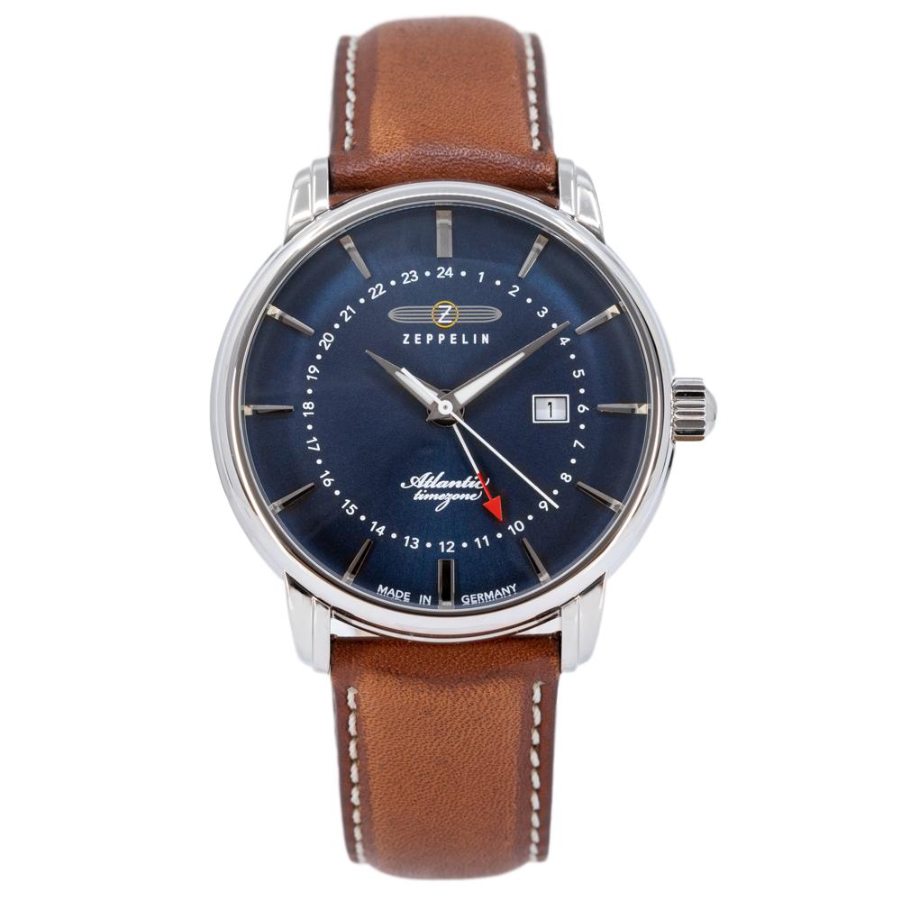 8442-3-Zeppelin Men's 8442-3 Atlantic Blue Dial Watch