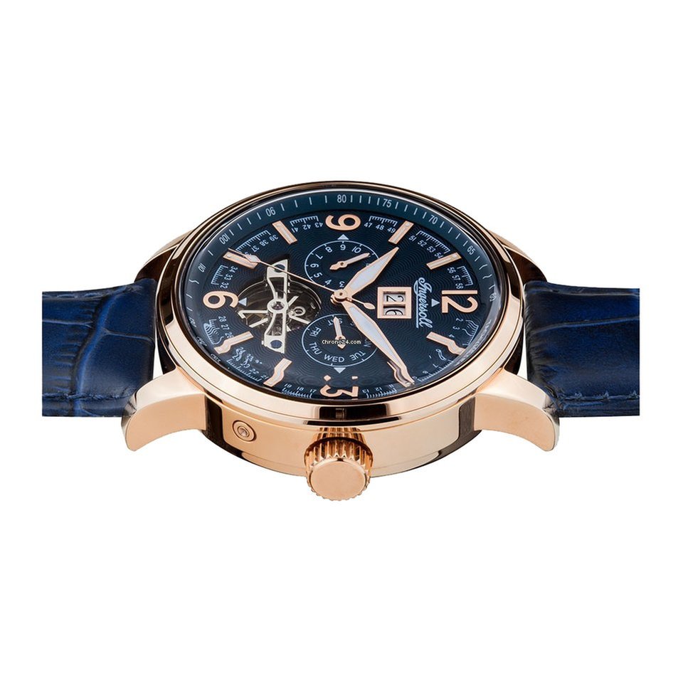 INI00301-Ingersoll Men's  I00301 The Regent Auto Blue Dial Watch