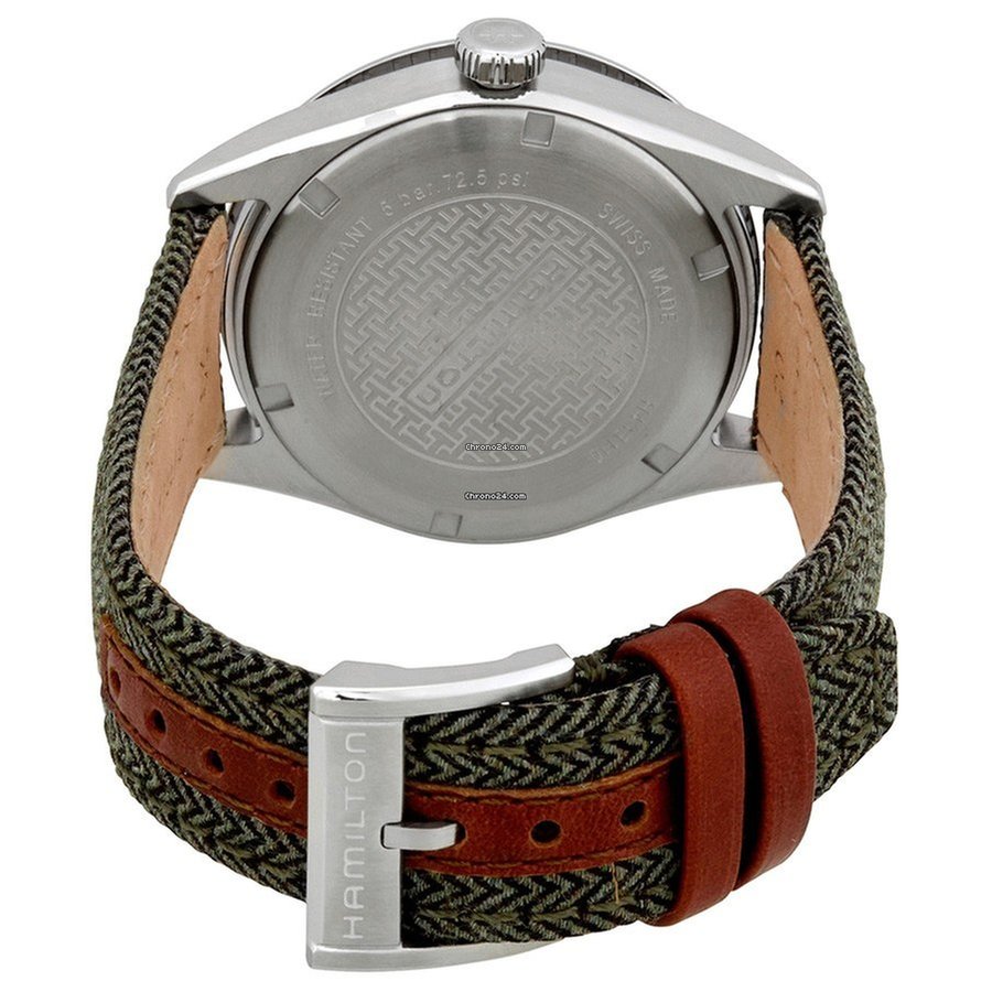 H43311985-Hamilton Men's H43311985 Broadway Day Date Quartz Watch