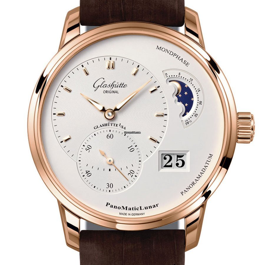 1-90-02-45-35-04-Glashütte Original Men's 1-90-02-45-35-04 PanoMaticLunar