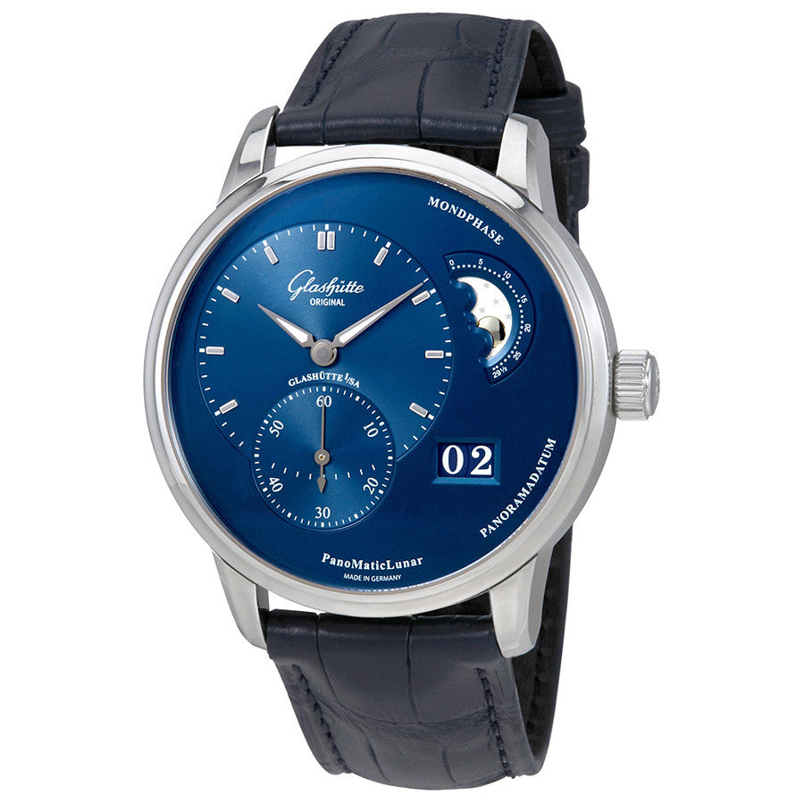 1-90-02-46-32-35-Glashutte 1-90-02-46-32-35 PanoMatic Lunar Blue Watch