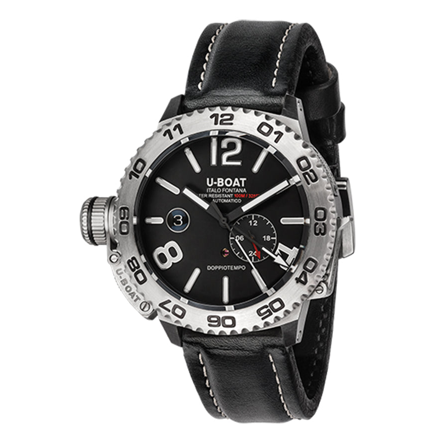 9099-U-Boat Man's 9099 Doppiotempo Auto SS Watch