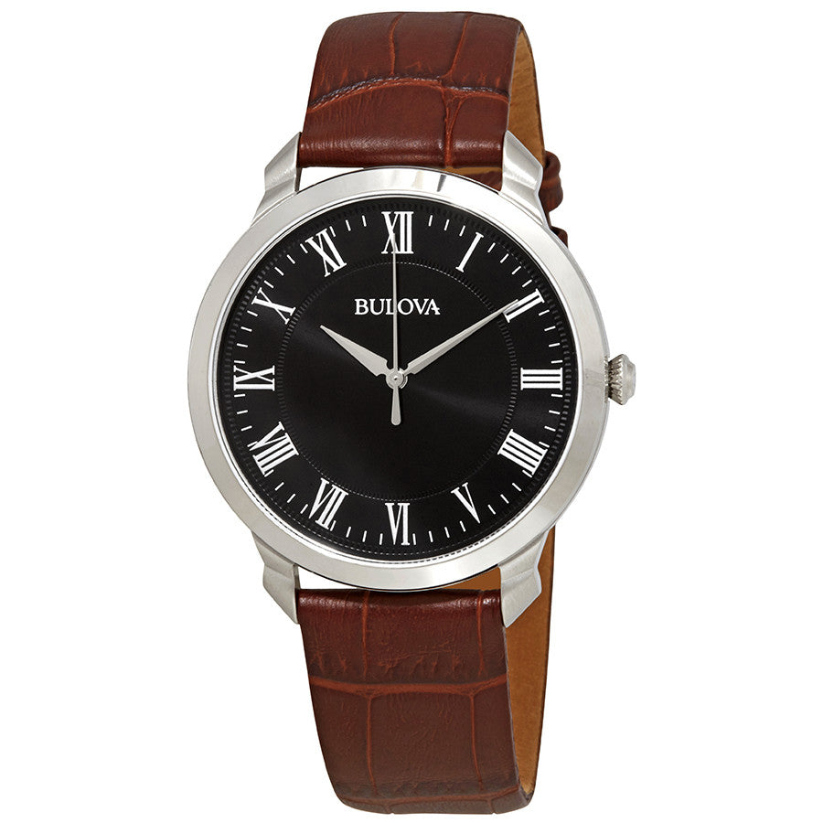 96A184-Bulova Men's 96A184 Classic Black Dial Watch