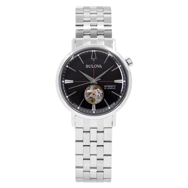 96A199-Bulova Men's 96A199 Classic Black Dial  Auto Watch