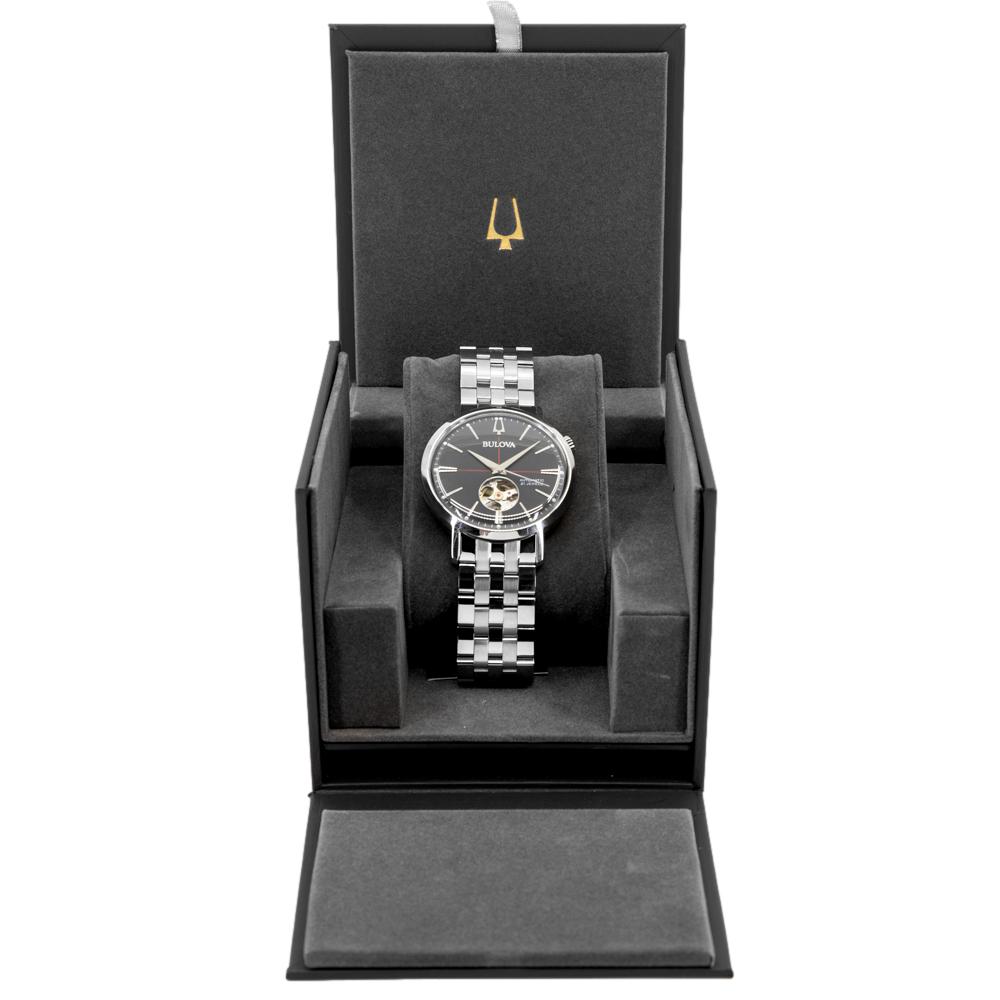 96A199-Bulova Men's 96A199 Classic Black Dial  Auto Watch