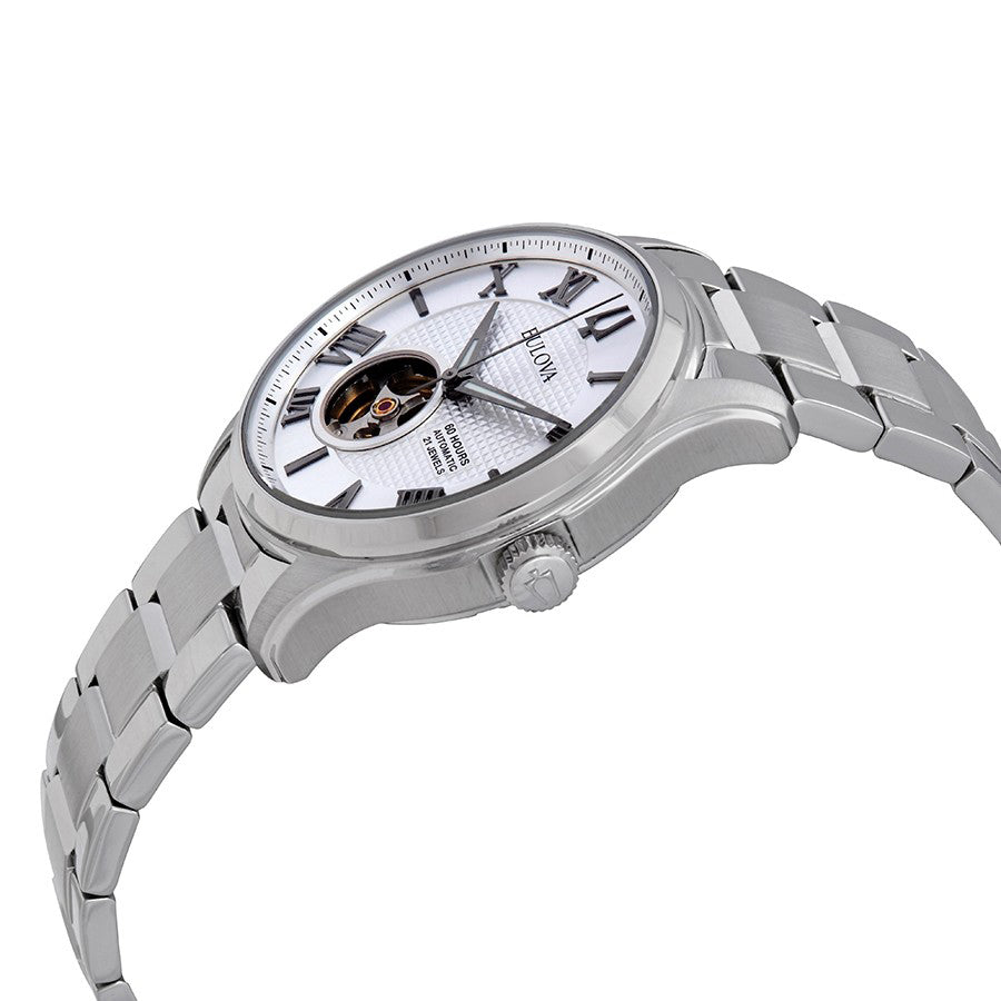 96A207-Bulova Men's 96A207 Wilton Silver Dial Watch