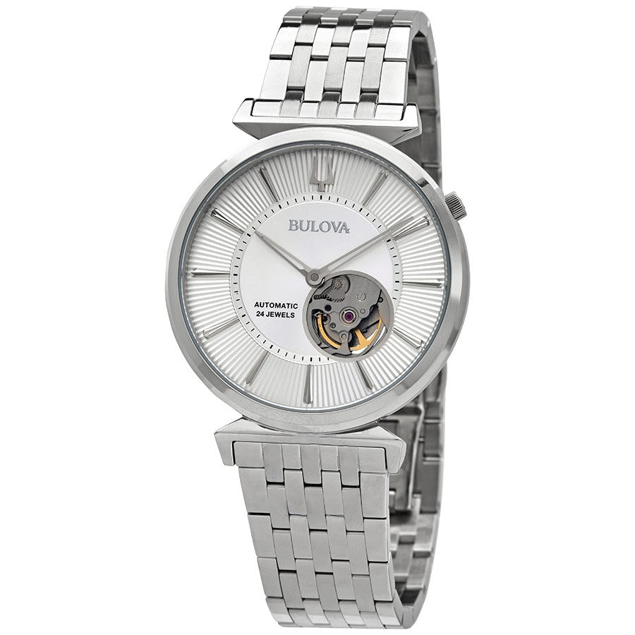 96A235-Bulova Men's 96A235 Classic Silver Dial Watch