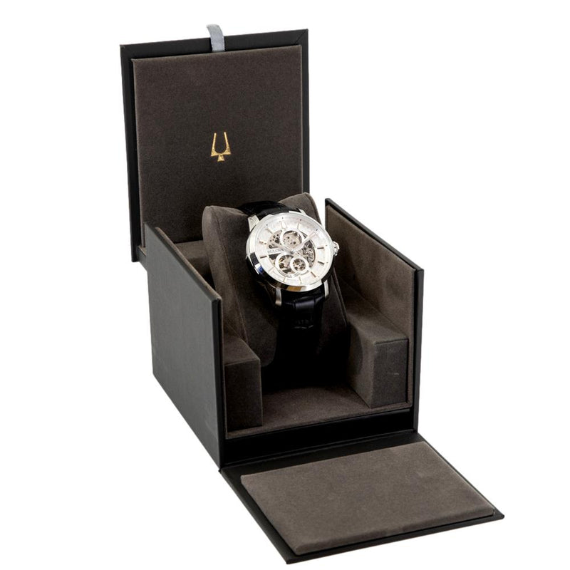 Bulova Men\'s 96A266 Sutton Skeleton Dial Watch | Mechanische Uhren