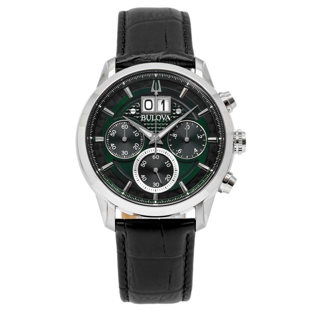 96B310-Bulova Men's 96B310 Classic Green Dial Watch