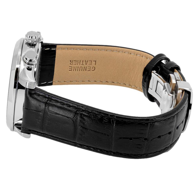 Bulova Orologio Uomo Sutton - 96B310 - Cronografo Quarzo, Cassa Acciaio 43mm, Cinturino Pelle Nera, Quadrante Verde/Nero