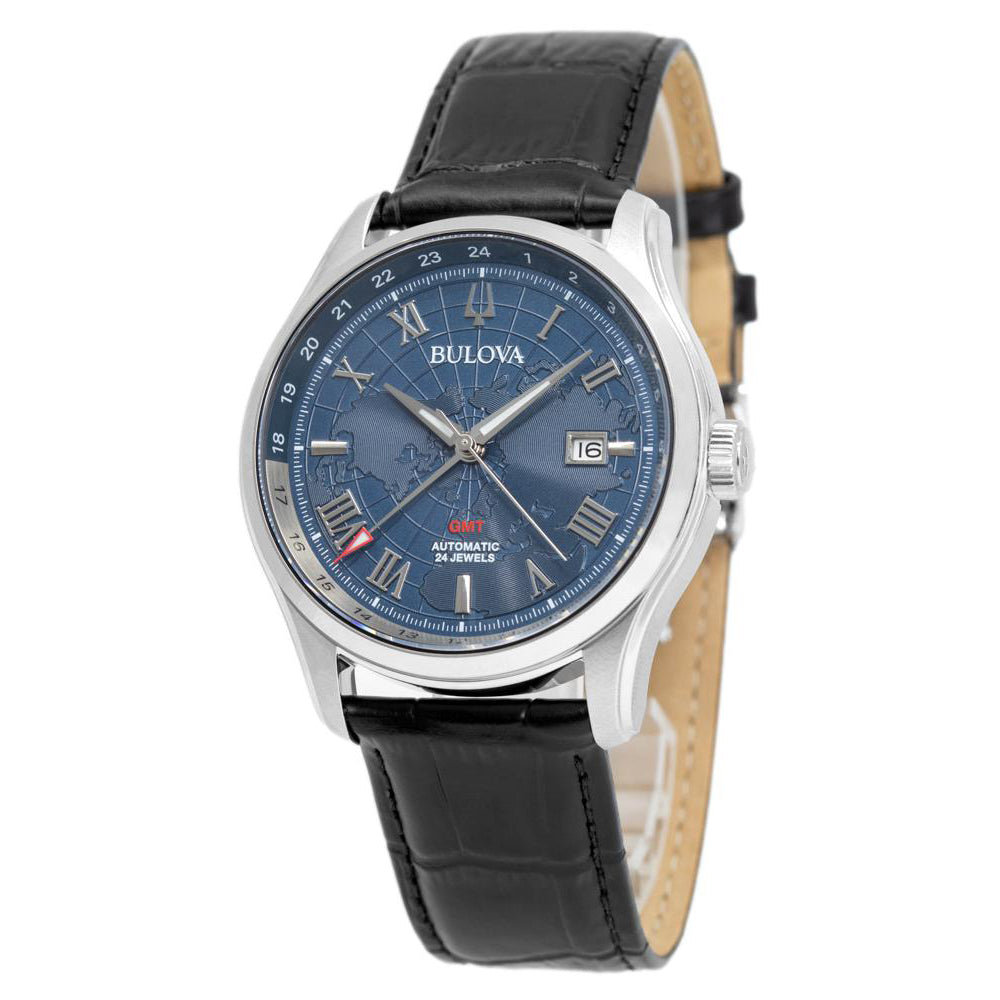 96B385-Bulova Men's 96B385 Wilton GMT Auto Watch