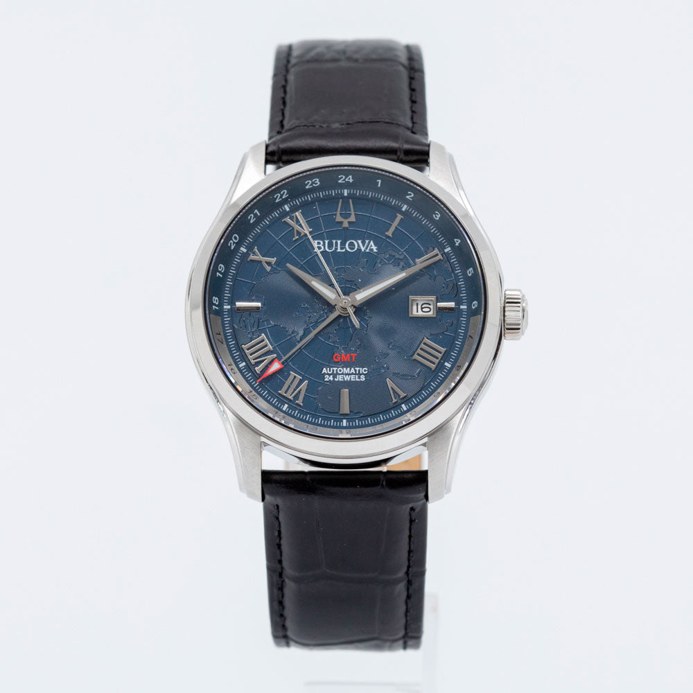 96B385-Bulova Men's 96B385 Wilton GMT Auto Watch