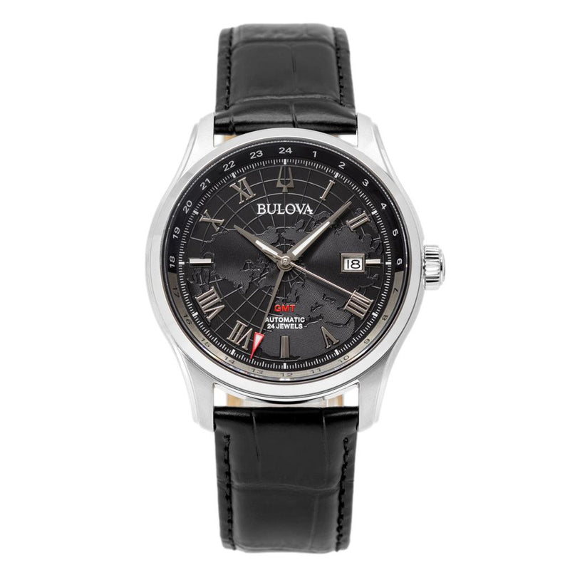96B387-Bulova Men's 96B387 Wilton GMT Auto Watch