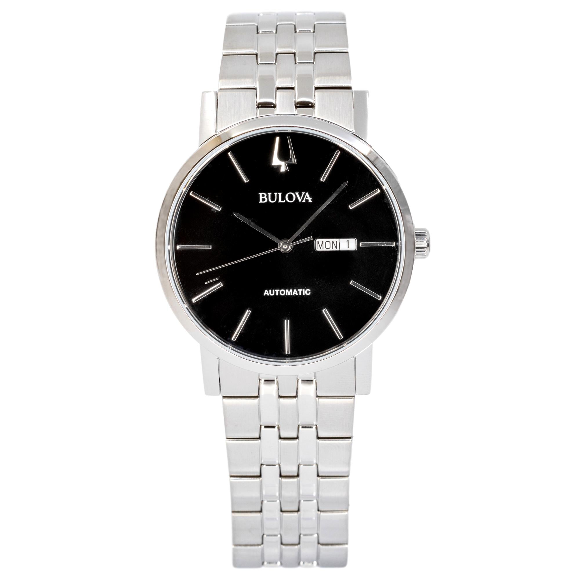 96C132-Bulova Men's 96C132 Classic Black Dial Watch