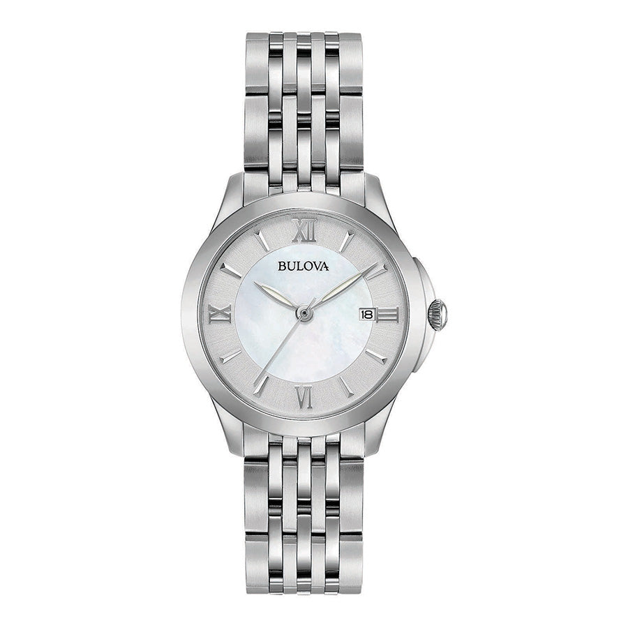 96M151-Bulova Ladies 96M151 Classic Silver Dial Watch