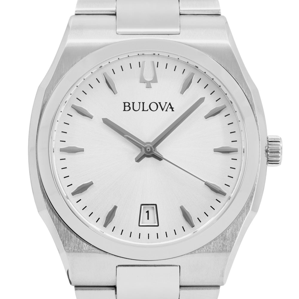96M156-Bulova Ladies 96M156 Surveyor Silver Dial Watch