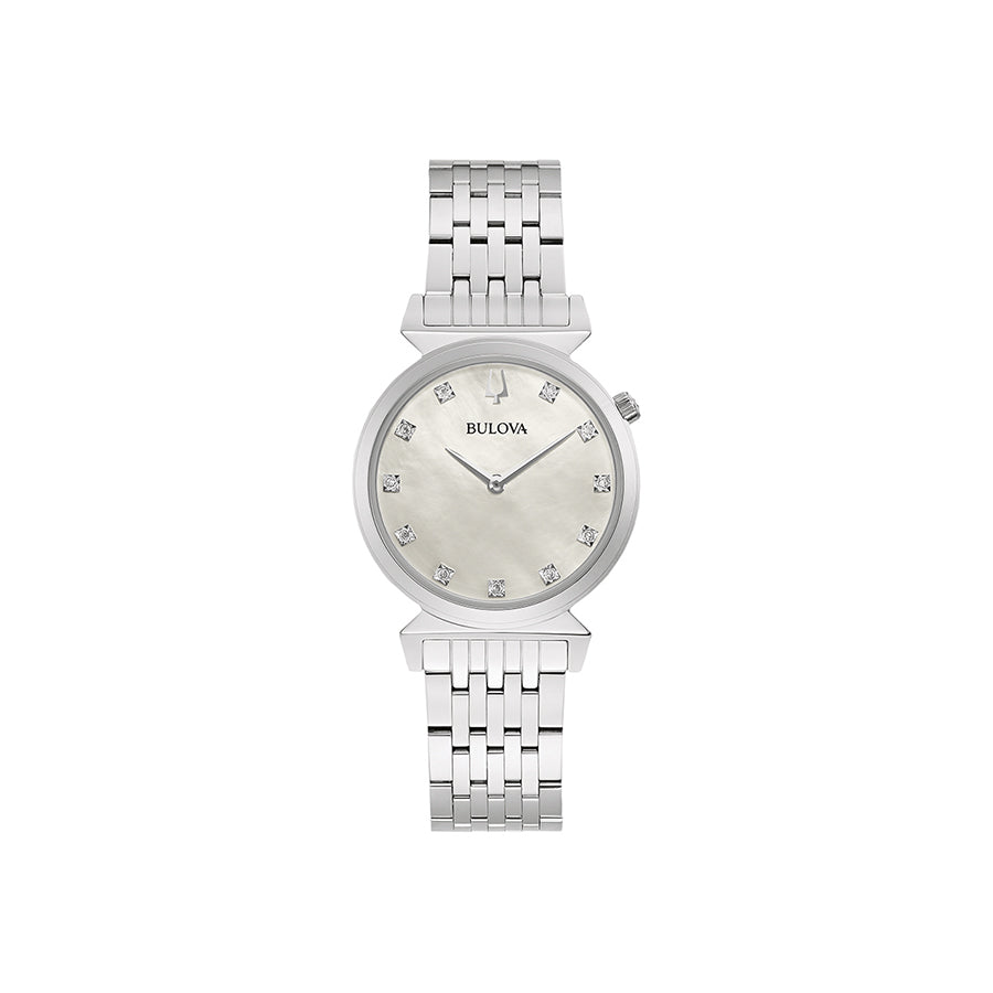 96P216- Bulova Ladies 96P216 Classic MOP Dial with Diamonds Watch