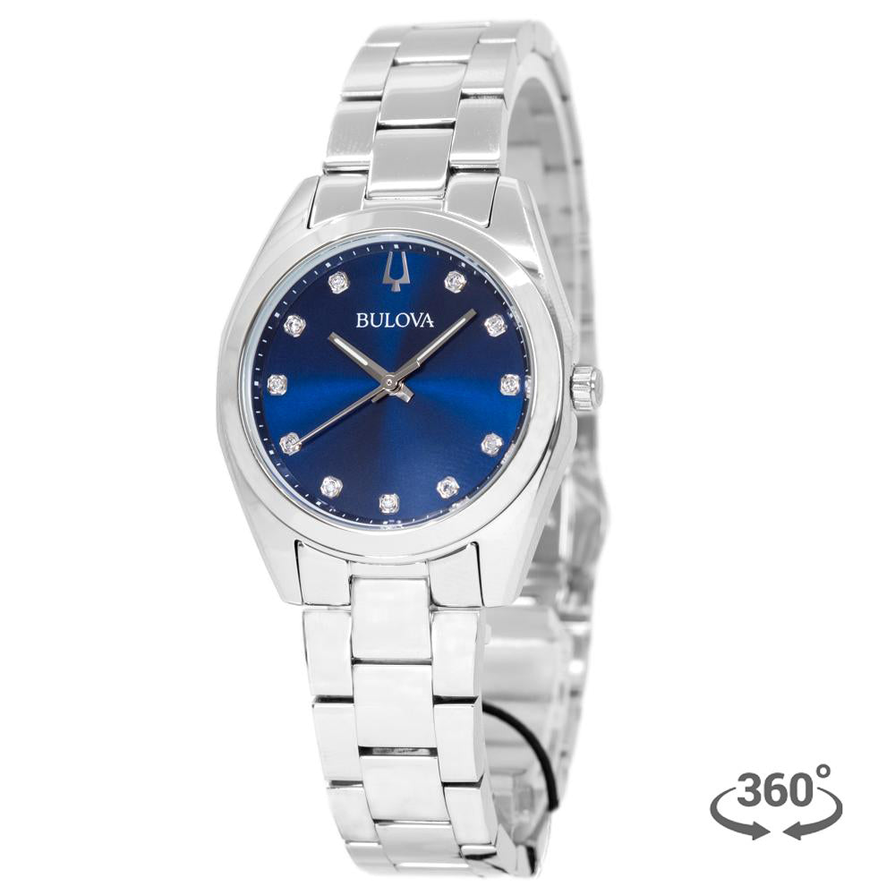 96P229-Bulova Ladies 96P229 Surveyor Blue Dial Watch