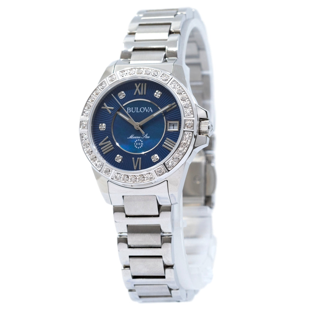 96R215-Bulova Ladies 96R215 Marine Star Midnight Blue Watch
