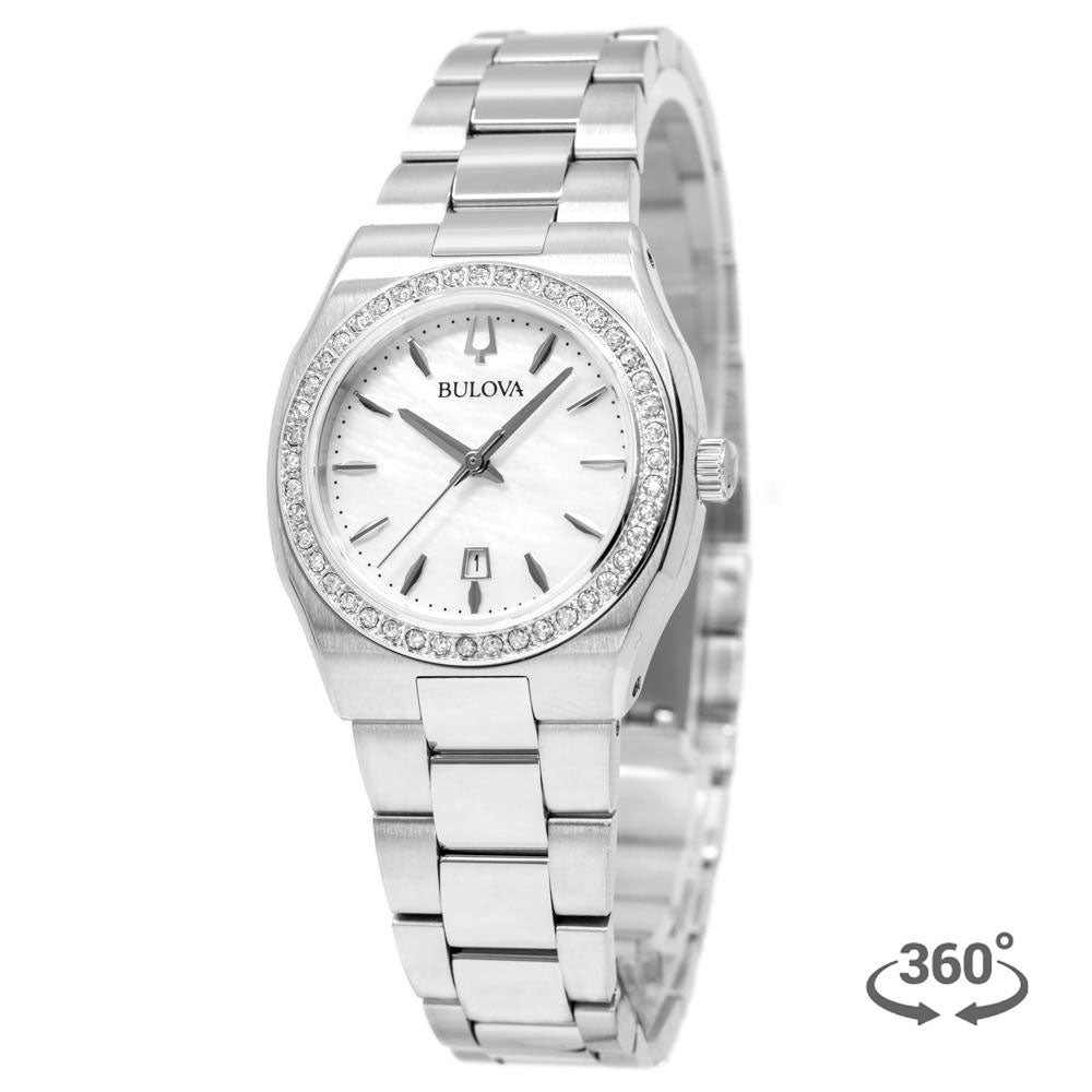96R245-Bulova Ladies 96R245 Classic Surveyor Diamonds Watch